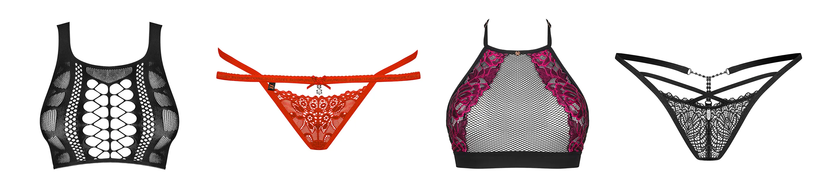 Tops et strings de la collection Obsessive