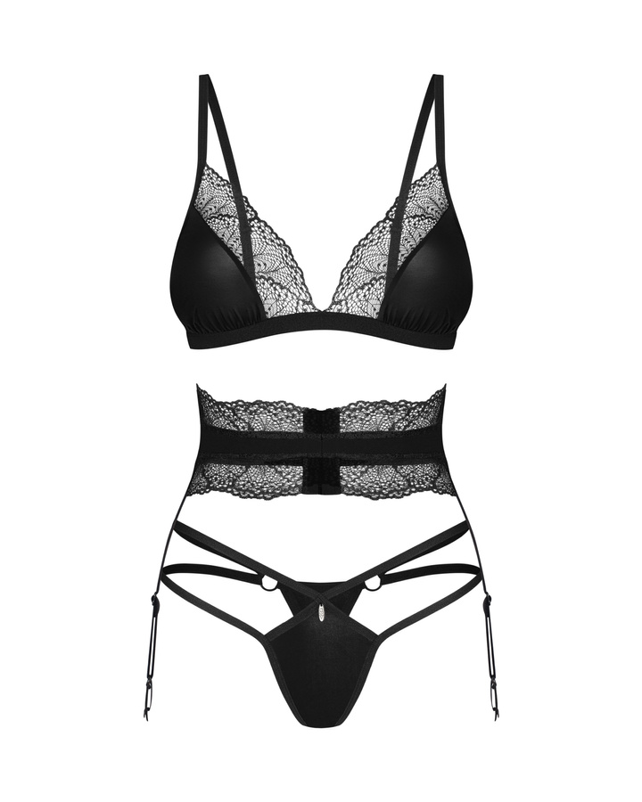 Ensemble de lingerie en dentelle noire