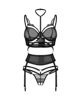 Ensemble noir avec détail brodé