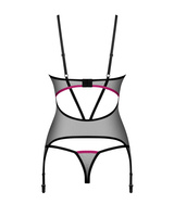 Corset et string noirs