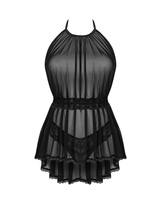 Serafia Nuisette et string - Noire