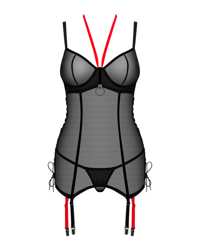 Corset avec porte-jarretelles amovibles