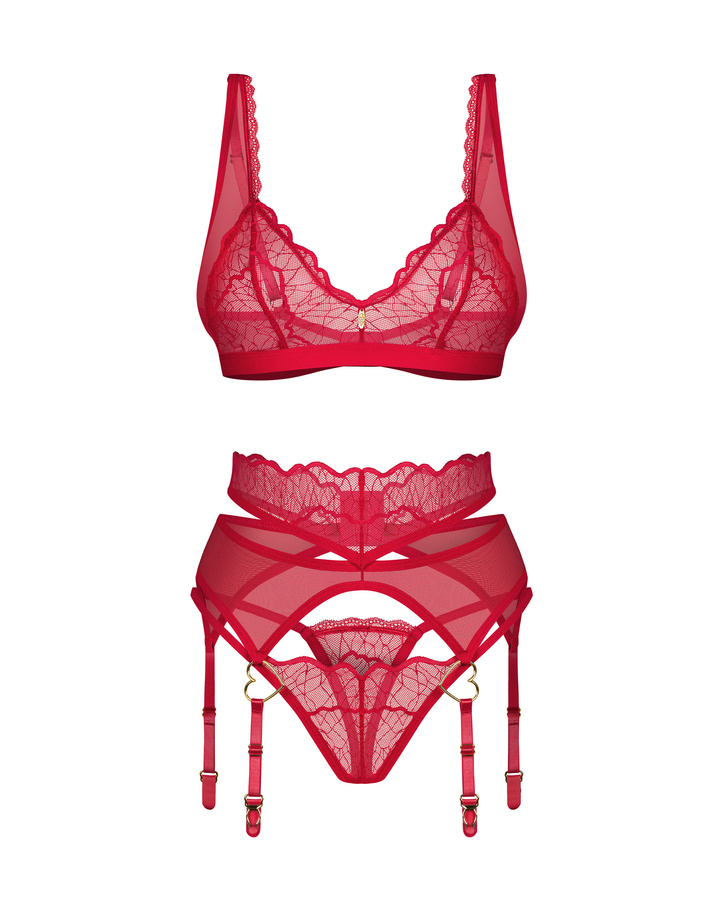 Ensemble lingerie rouge