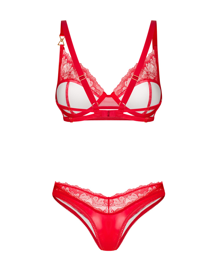 Ensemble lingerie rouge