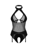 Body avec des bretelles et un collier