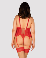 Guêpière et string rouge