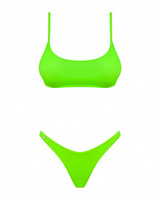 Bikini audacieux vert fluo