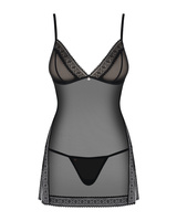 Nuisette sensuelle noire & string