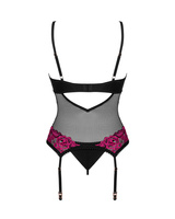 Rosenty guêpière et string - Noir