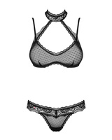 Ensemble transparent noir