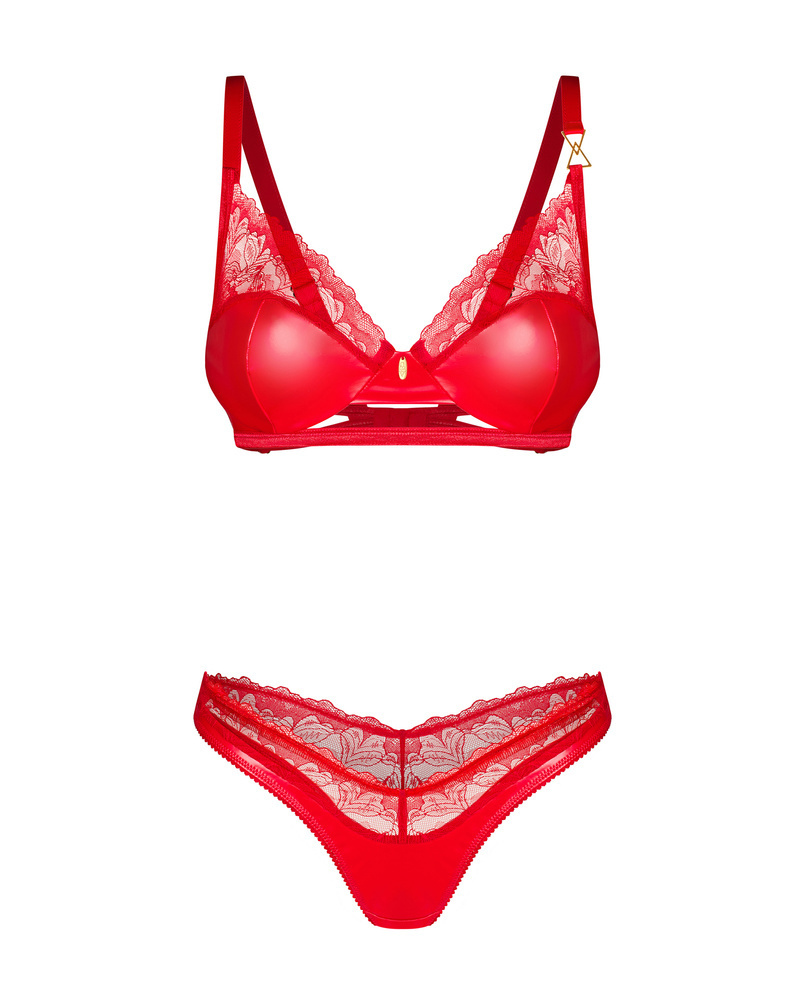 Ensemble lingerie rouge