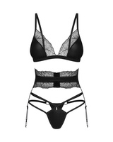 Ensemble de lingerie en dentelle noire