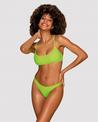 Bikini audacieux vert fluo