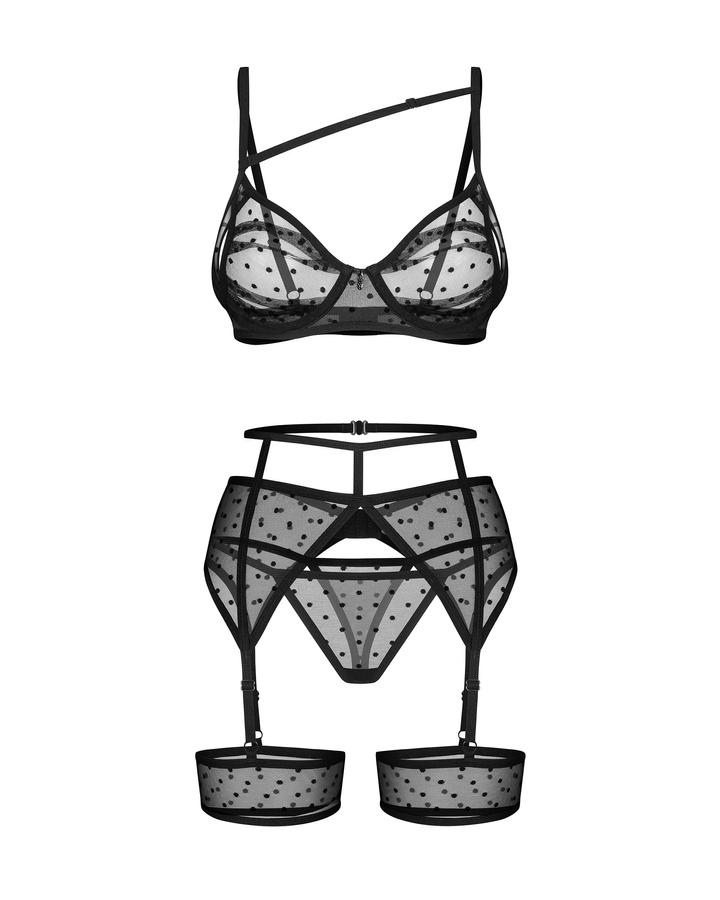 Lingerie à pois pour femme