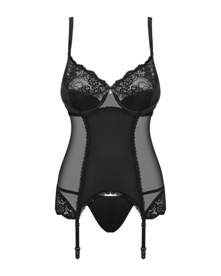 Guêpière & string noir