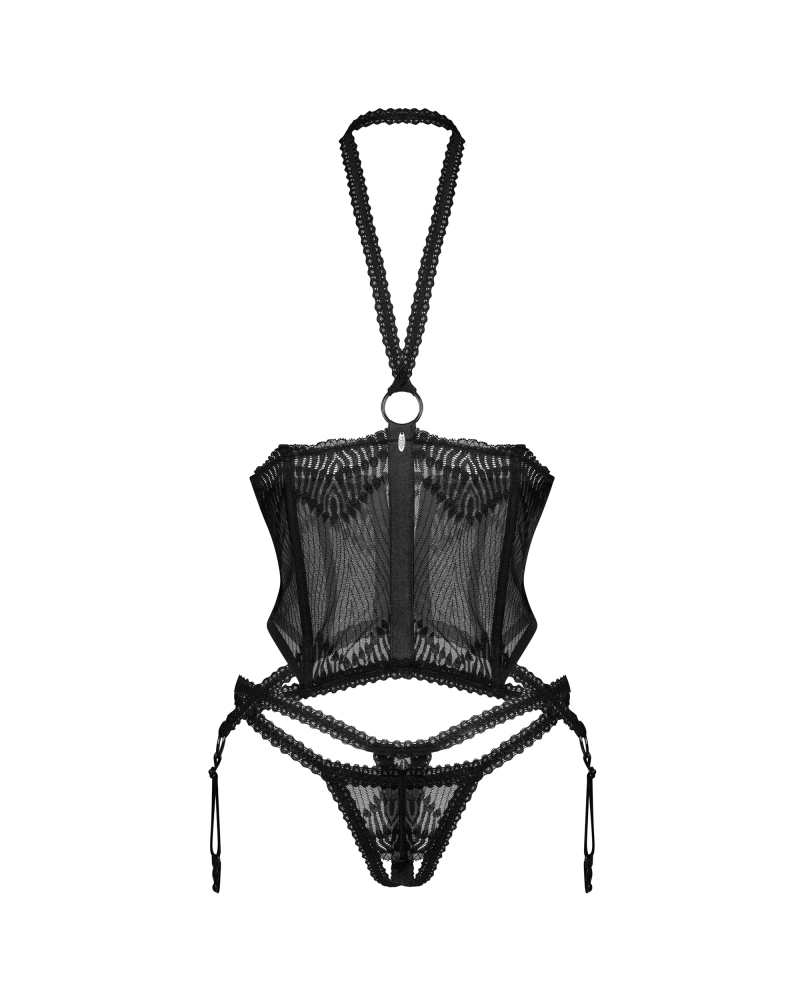 Corset et string ouverts