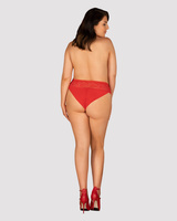 Culotte en dentelle rouge