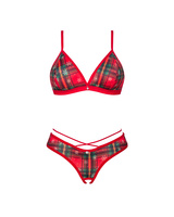 Ensemble de Noël : soutien-gorge et string