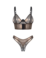 Haut scintillant et string ouvert