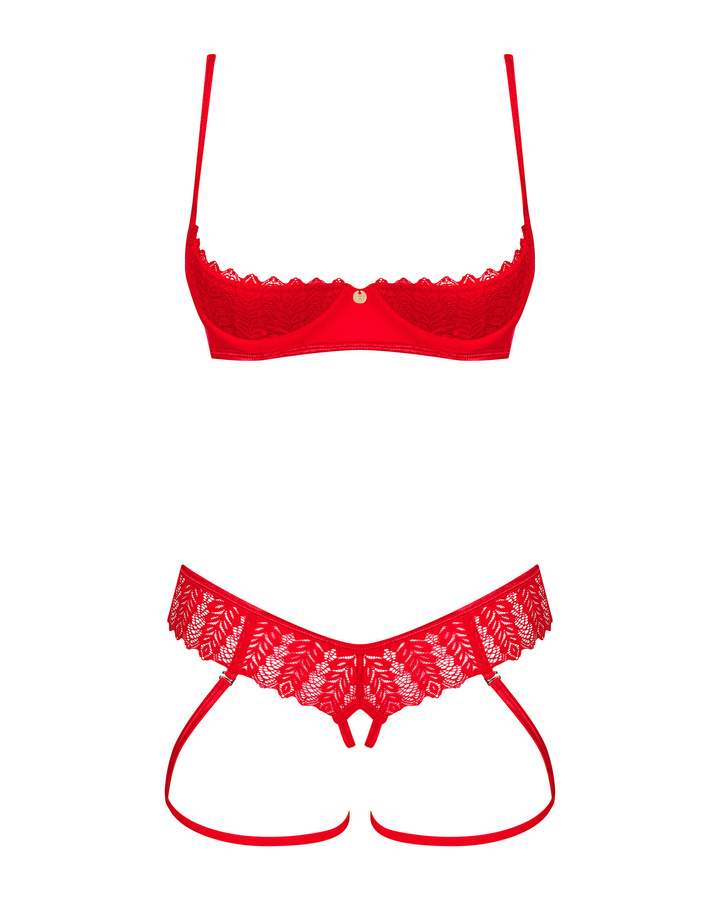 Ensemble : soutien-gorge et string ouverts