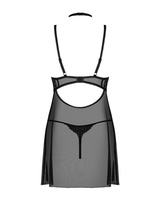 Nuisette avec un tour de cou en dentelle