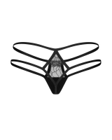 Culotte noire avec découpe géométrique