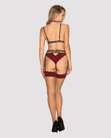 Ensemble en dentelle rouge