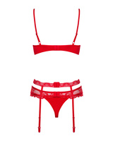 Ensemble sexy : soutien-gorge, porte-jarretelles, string