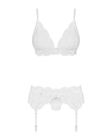 Ensemble en dentelle avec porte-jarretelles