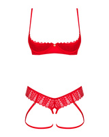Ensemble : soutien-gorge et string ouverts