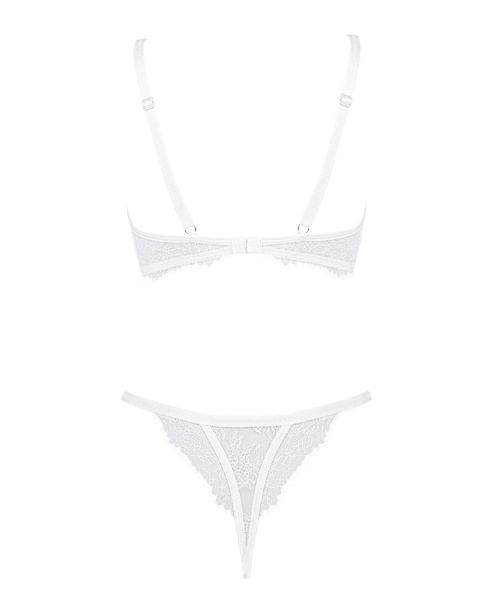 Ensemble blanc : soutien-gorge et string