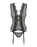 Corset et string transparent