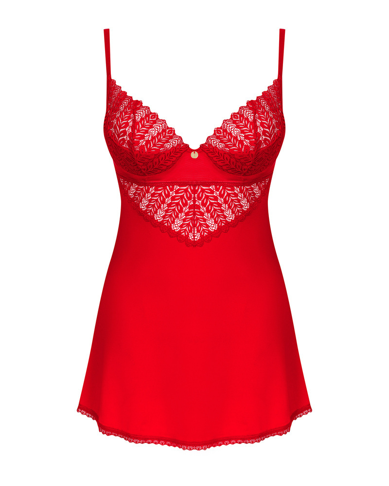 Nuisette et string rouges