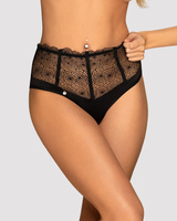 Culotte taille haute en dentelle