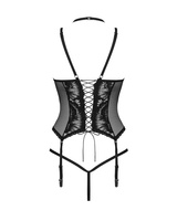Alessya Corset et string noir