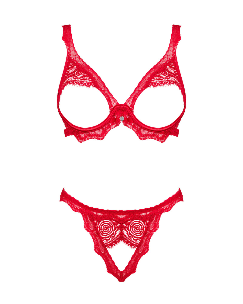 Ensemble rouge audacieux