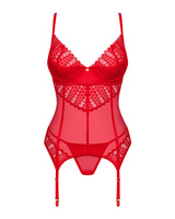 Corset rouge et son string