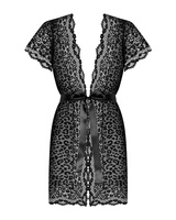 Sexy, black peignoir