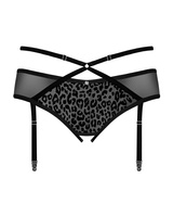 Porte-jarretelles noir sans entrejambe