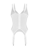 Corset blanc avec jarretelles