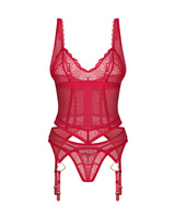 Corset rouge et string