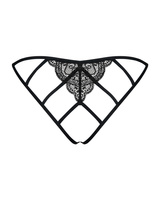 Culotte dentelle ouverte Grenat