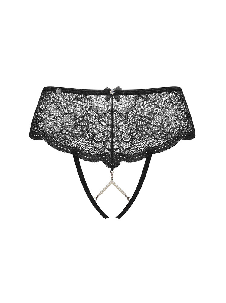 Culotte noire ouverte