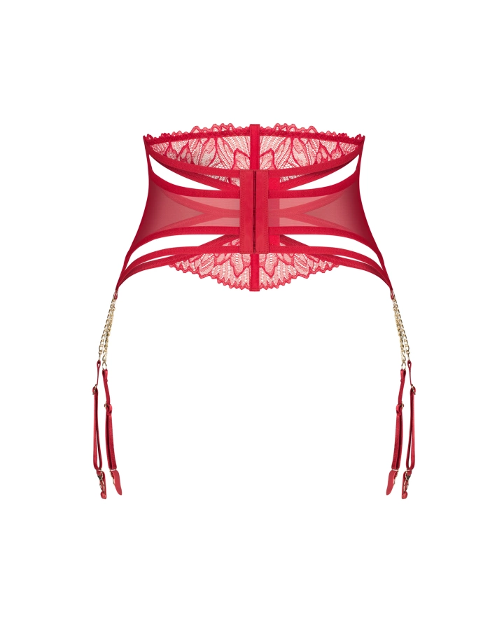 Porte-jarretelle rouge