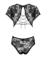 Body noir en dentelle