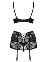 Ensemble dentelle avec porte-jarretelles