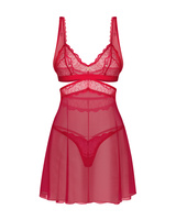 Nuisette rouge et string