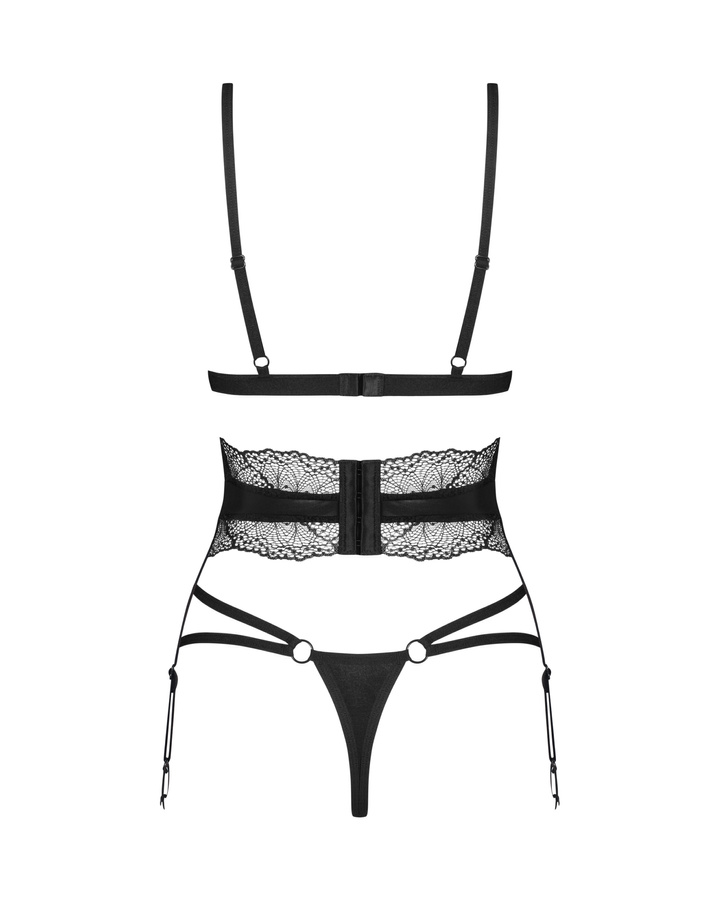 Ensemble de lingerie en dentelle noire