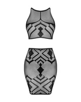 K101 top et jupe - Noire