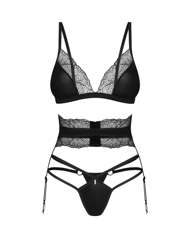 Ensemble de lingerie en dentelle noire